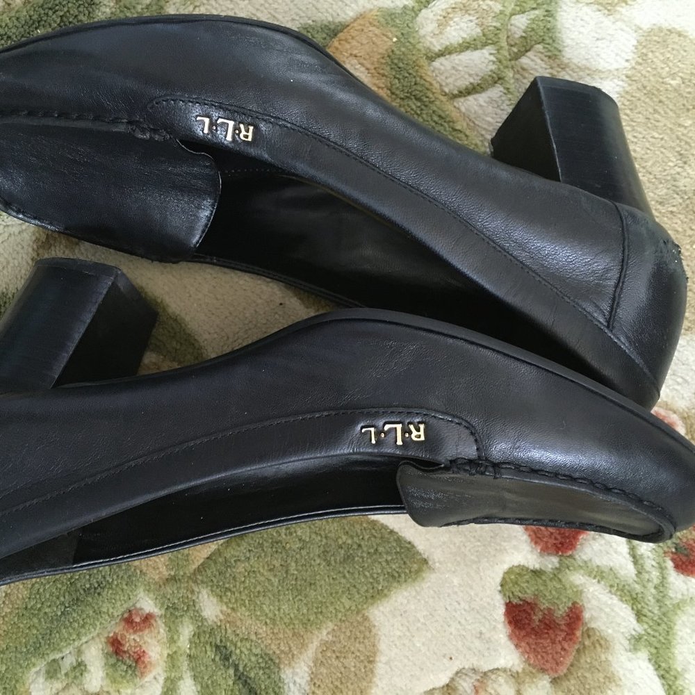 Ralph Lauren leather pumps - black